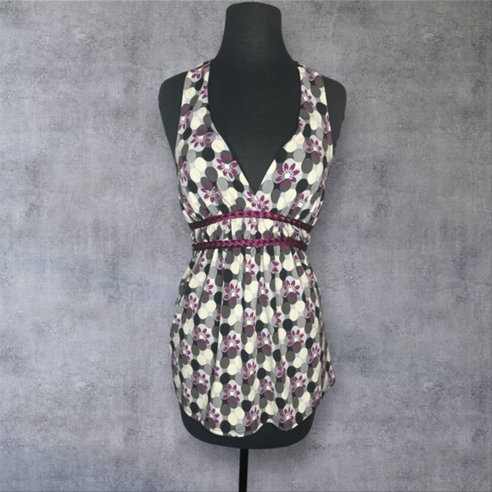Vintage Charlotte Russe Y2K Babydoll Halter Top Womens S Boho‎ Festival Summer